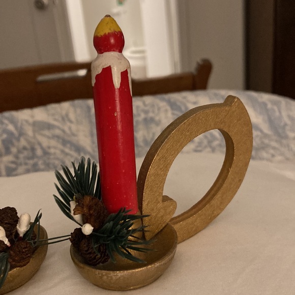 Vera wooden Christmas napkin holders napkin rings vintage. Set of three. - Picture 4 of 6